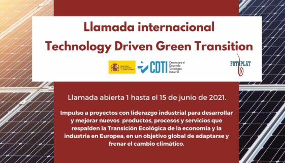 Llamada internacional "Technology Driven Green Transition"